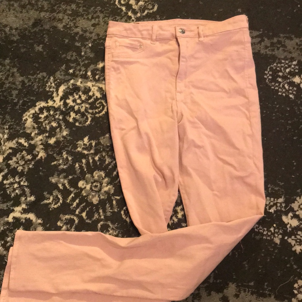 H&M High Waisted Pink Jeggings